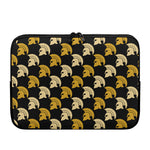 Spartan Warrior Helmet Pattern Print Laptop Sleeve