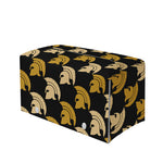 Spartan Warrior Helmet Pattern Print Leather Tissue Box Cover
