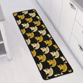 Spartan Warrior Helmet Pattern Print Long Kitchen Mat