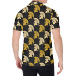 Spartan Warrior Helmet Pattern Print Men's Shirt