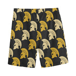 Spartan Warrior Helmet Pattern Print Men's Sports Shorts