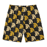 Spartan Warrior Helmet Pattern Print Men's Swim Trunks