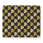 Spartan Warrior Helmet Pattern Print Mouse Pad