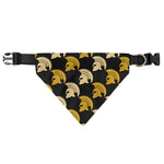 Spartan Warrior Helmet Pattern Print Over The Collar Dog Bandana