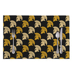 Spartan Warrior Helmet Pattern Print Placemat