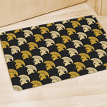 Spartan Warrior Helmet Pattern Print Polyester Doormat