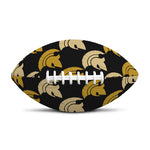 Spartan Warrior Helmet Pattern Print Rugby Ball