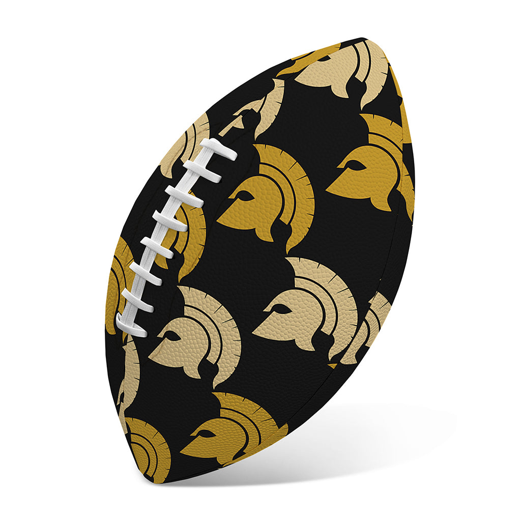 Spartan Warrior Helmet Pattern Print Rugby Ball