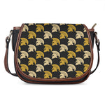 Spartan Warrior Helmet Pattern Print Saddle Bag