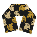 Spartan Warrior Helmet Pattern Print Scarf