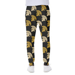 Spartan Warrior Helmet Pattern Print Scuba Joggers