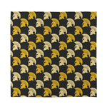Spartan Warrior Helmet Pattern Print Silk Bandana