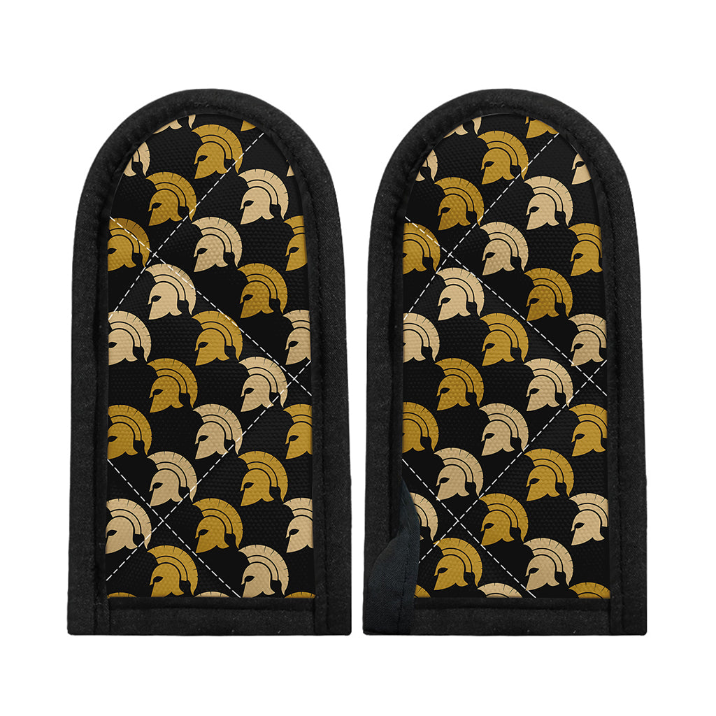 Spartan Warrior Helmet Pattern Print Skillet Handle Cover