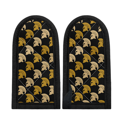 Spartan Warrior Helmet Pattern Print Skillet Handle Cover