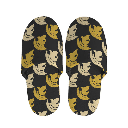 Spartan Warrior Helmet Pattern Print Slippers