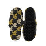 Spartan Warrior Helmet Pattern Print Slippers