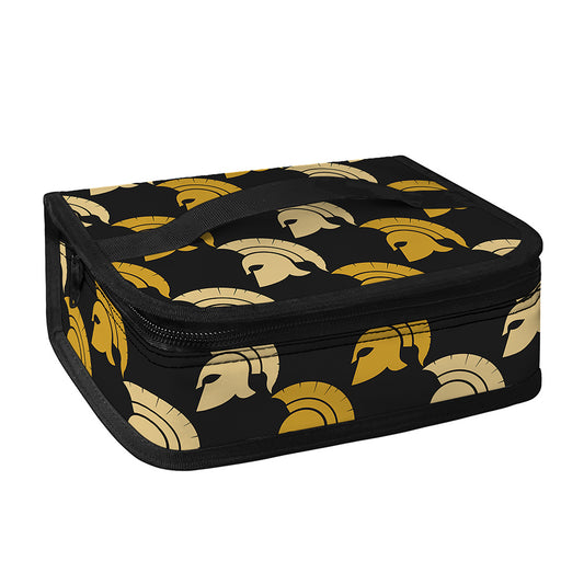 Spartan Warrior Helmet Pattern Print Small Lunch Bag