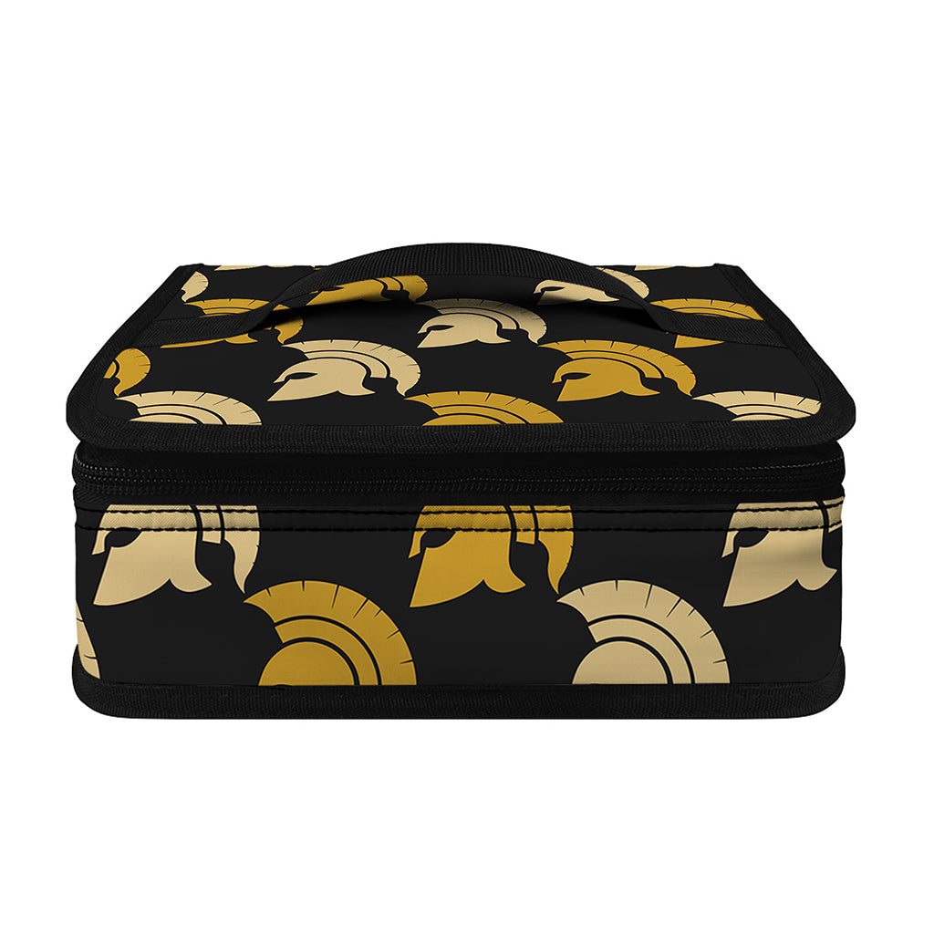 Spartan Warrior Helmet Pattern Print Small Lunch Bag