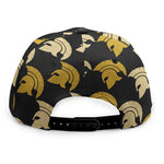 Spartan Warrior Helmet Pattern Print Snapback Cap