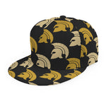 Spartan Warrior Helmet Pattern Print Snapback Cap