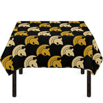 Spartan Warrior Helmet Pattern Print Tablecloth
