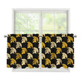 Spartan Warrior Helmet Pattern Print Tier Curtains