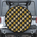 Spartan Warrior Helmet Pattern Print Tire Cover