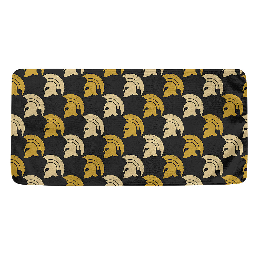 Spartan Warrior Helmet Pattern Print Towel