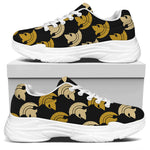 Spartan Warrior Helmet Pattern Print White Chunky Shoes