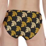 Spartan Warrior Helmet Pattern Print Women's Panties