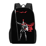 Spartan Warrior Print 17 Inch Backpack