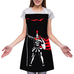 Spartan Warrior Print Adjustable Apron