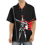 Spartan Warrior Print Aloha Shirt
