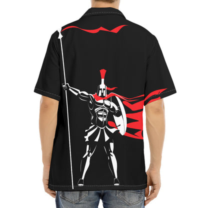 Spartan Warrior Print Aloha Shirt