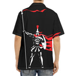 Spartan Warrior Print Aloha Shirt