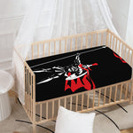 Spartan Warrior Print Baby Crib Sheet