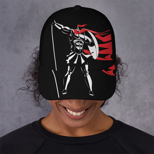 Spartan Warrior Print Baseball Cap
