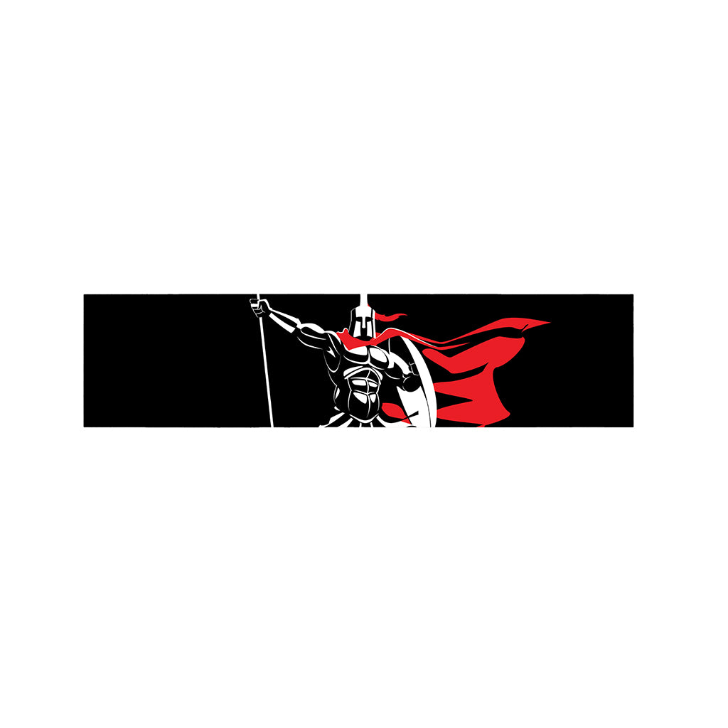 Spartan Warrior Print Bed Runner