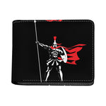 Spartan Warrior Print Bifold Wallet