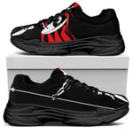 Spartan Warrior Print Black Chunky Shoes