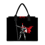 Spartan Warrior Print Canvas Tote Bag