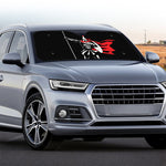 Spartan Warrior Print Car Windshield Sun Shade