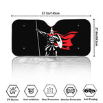 Spartan Warrior Print Car Windshield Sun Shade