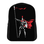 Spartan Warrior Print Casual Backpack
