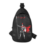 Spartan Warrior Print Chest Bag