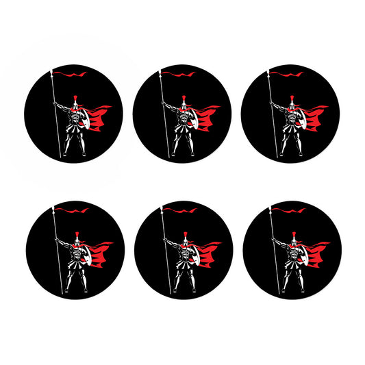 Spartan Warrior Print Coaster Set