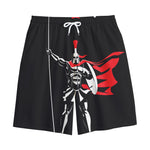 Spartan Warrior Print Cotton Shorts
