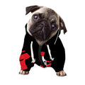 Spartan Warrior Print Dog Zip Up Hoodie
