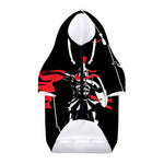 Spartan Warrior Print Dog Zip Up Hoodie