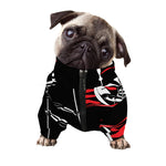 Spartan Warrior Print Dog Zip Up Jacket